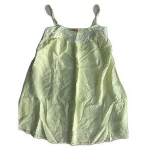 Vintage VELVET by Graham & Spencer 100% Silk Slip Dress Mini Womens S Yellow